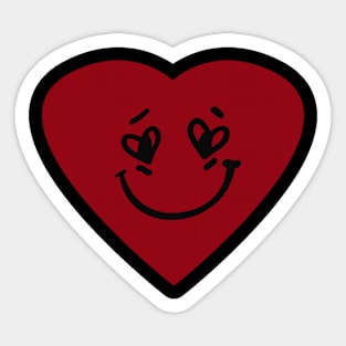 funny heart Sticker